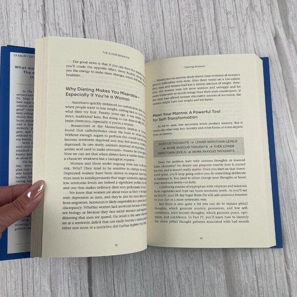 📚 3/$25 The Sugar Brain Fix by Dr. Mike Dow | Hardcover - Picture 4 of 5